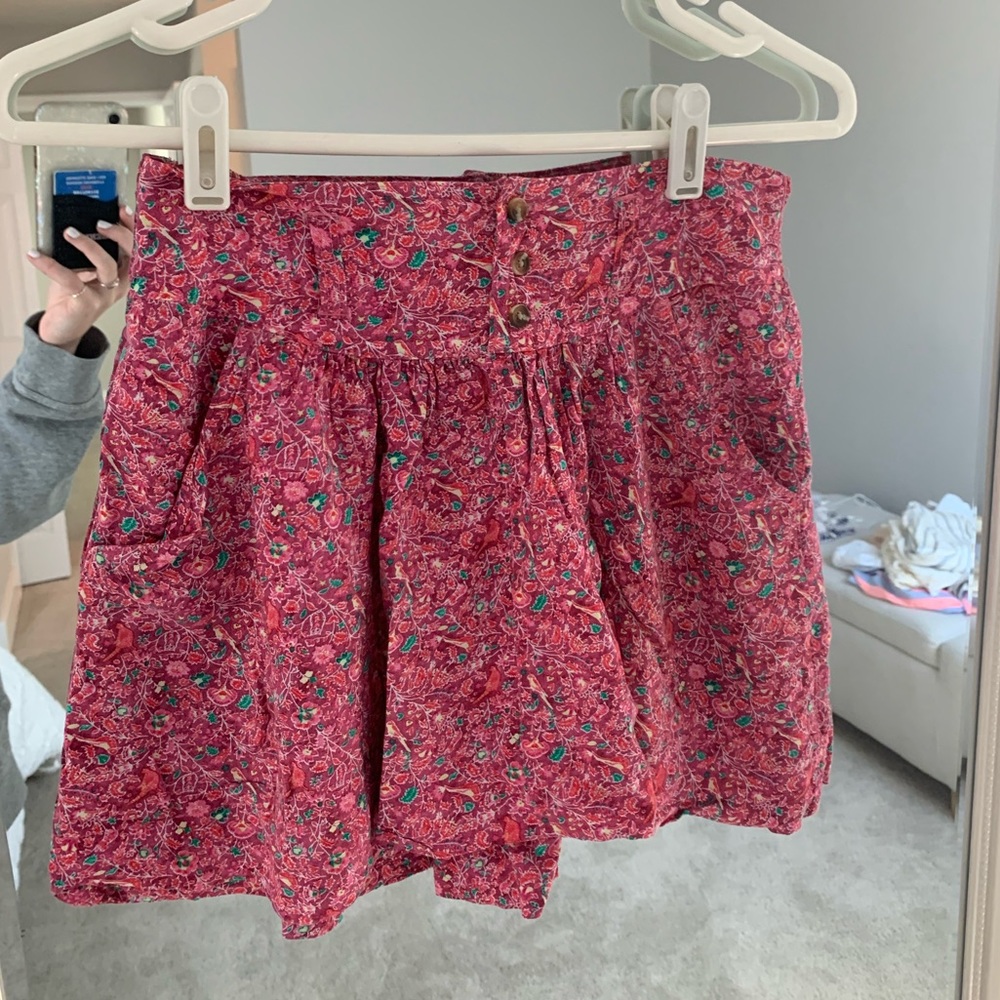 Floral mini skirt